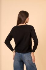 FEROE BLACK KNITTED BLOUSE - Image 2