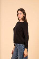 FEROE BLACK KNITTED BLOUSE - Image 3