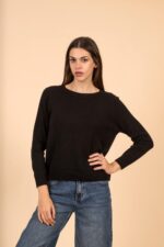 FEROE BLACK KNITTED BLOUSE - Image 4