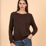 FEROE BROWN KNITTED BLOUSE