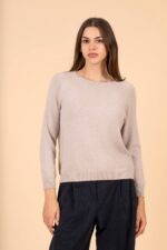 FEROE OFF WHITE KNITTED BLOUSE