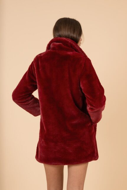 DIEGO BURGUDY ECO FUR