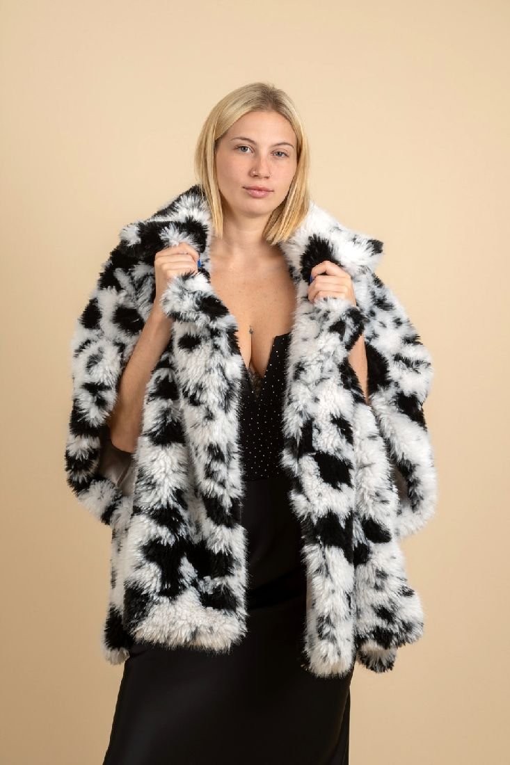 ELIZABETH BLACK-WHITE ECO FUR ELIZABETH BLACK-WHITE ECO FUR - Image 1