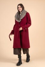 FERNADO BURGUDY COAT