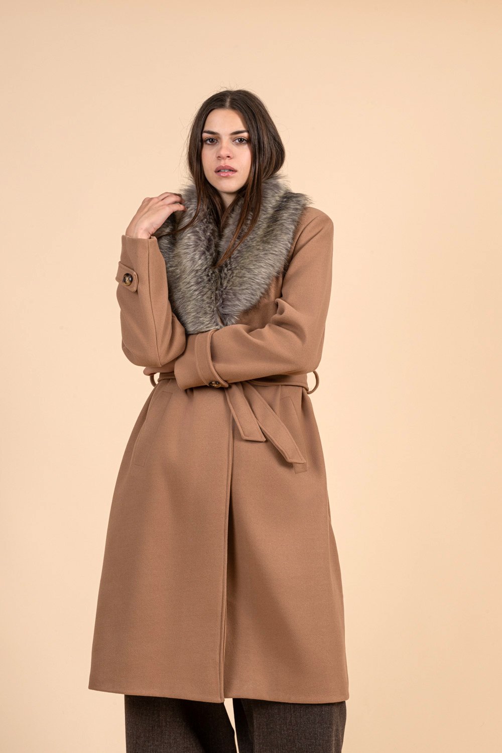 FERNADO CAMEL COAT