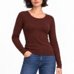 MENDOZA BROWN BLOUSE