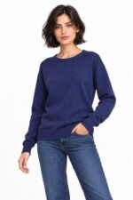 MENDOZA DARK BLUE BLOUSE - Image 2