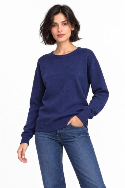 MENDOZA DARK BLUE BLOUSE