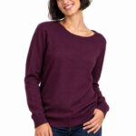MENDOZA EGGPLANT BLOUSE