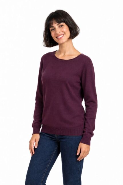 MENDOZA EGGPLANT BLOUSE