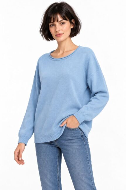 MENDOZA LIGHT BLUE BLOUSE