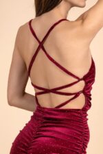 MIRANDA BURGUNDY DRESS - Image 7