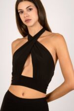 NALASA ΜΑΥΡΟ CROP TOP - Image 2