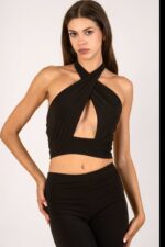NALASA ΜΑΥΡΟ CROP TOP - Image 3