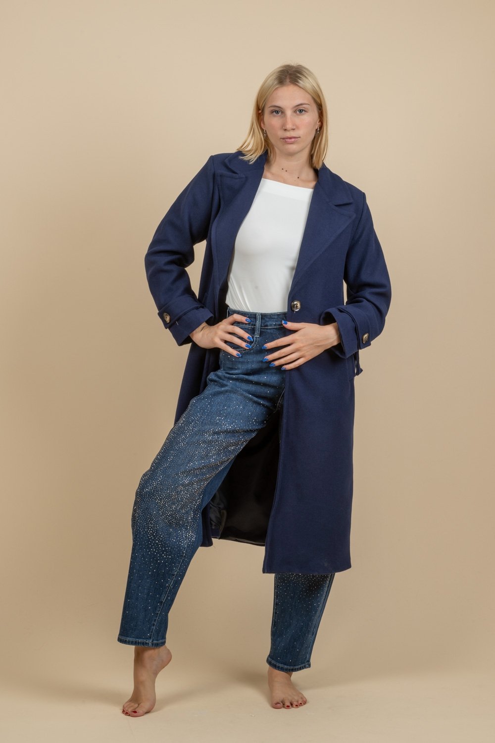 VALIA BLUE COAT
