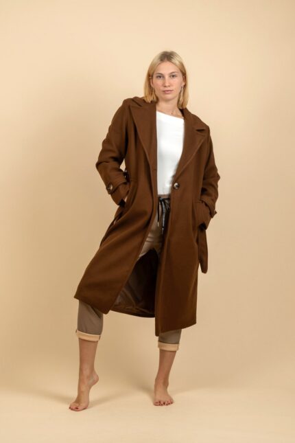 VALIA BROWN COAT