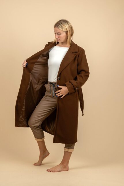 VALIA BROWN COAT